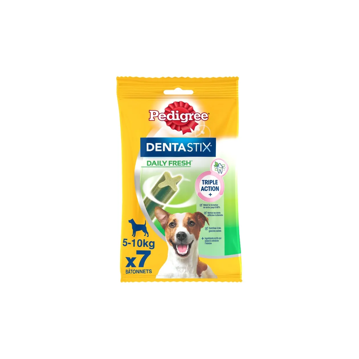 Pedigree Dentastix Fresh Bâtonnets hygiène bucco-dentaire pour petit chien 7pcs 110g