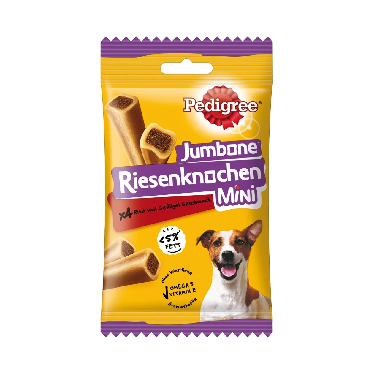 Pedigree Jumbone Os géant Mini au bœuf et à la volaille 8 x 4 morceaux
