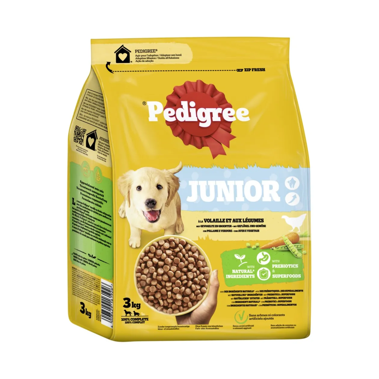 Pedigree Junior à la volaille et aux légumes 3 kg