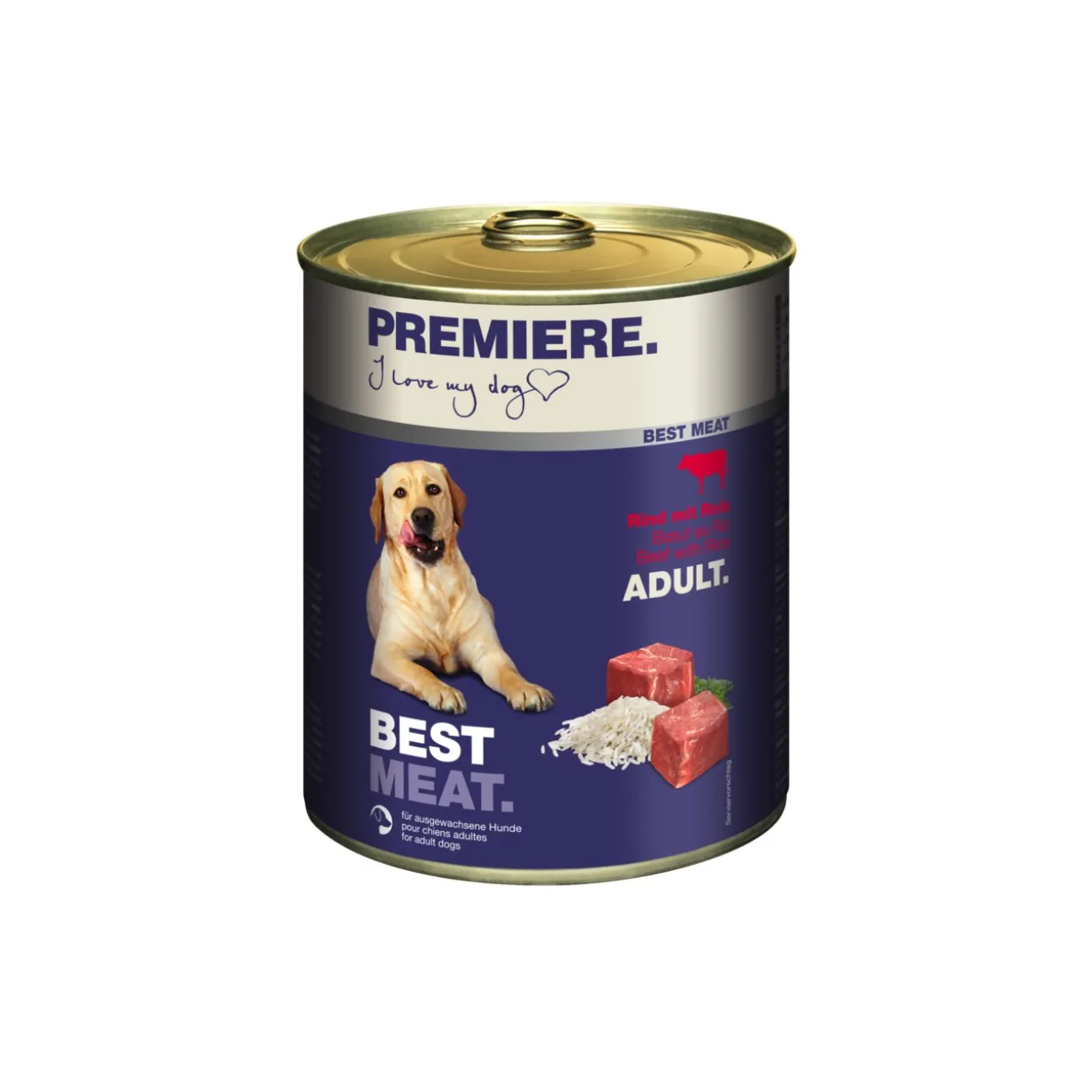PREMIERE Best Meat Adult Bœuf & Riz 6x800 g