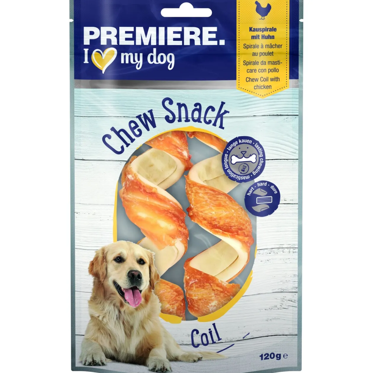 PREMIERE Chew It Spirale à mâcher au blanc de poulet 120 g