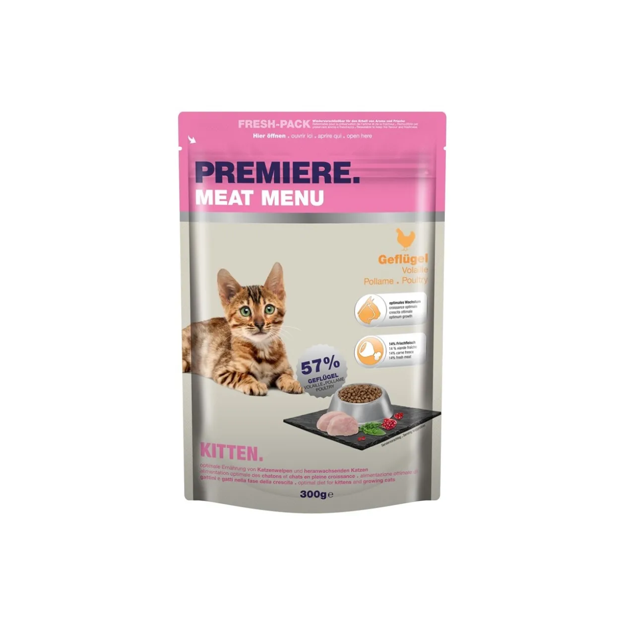 PREMIERE Croquettes chatons Volaille 300 g