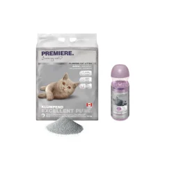 PREMIERE Excellent Flower Litière agglomérante Pure 12 kg au désodorisant