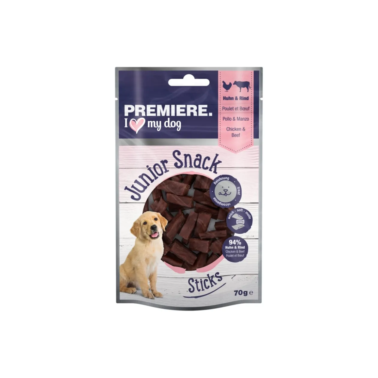 PREMIERE Junior Sticks Poulet et bœuf 10 x 70 g