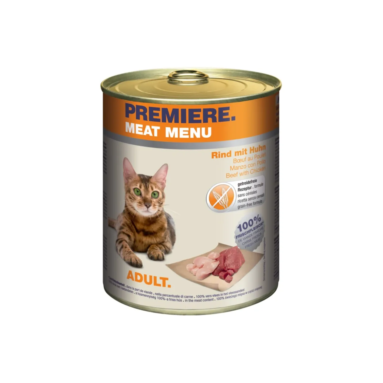 PREMIERE Meat Menu Adulte Bœuf et poulet 6x800 g