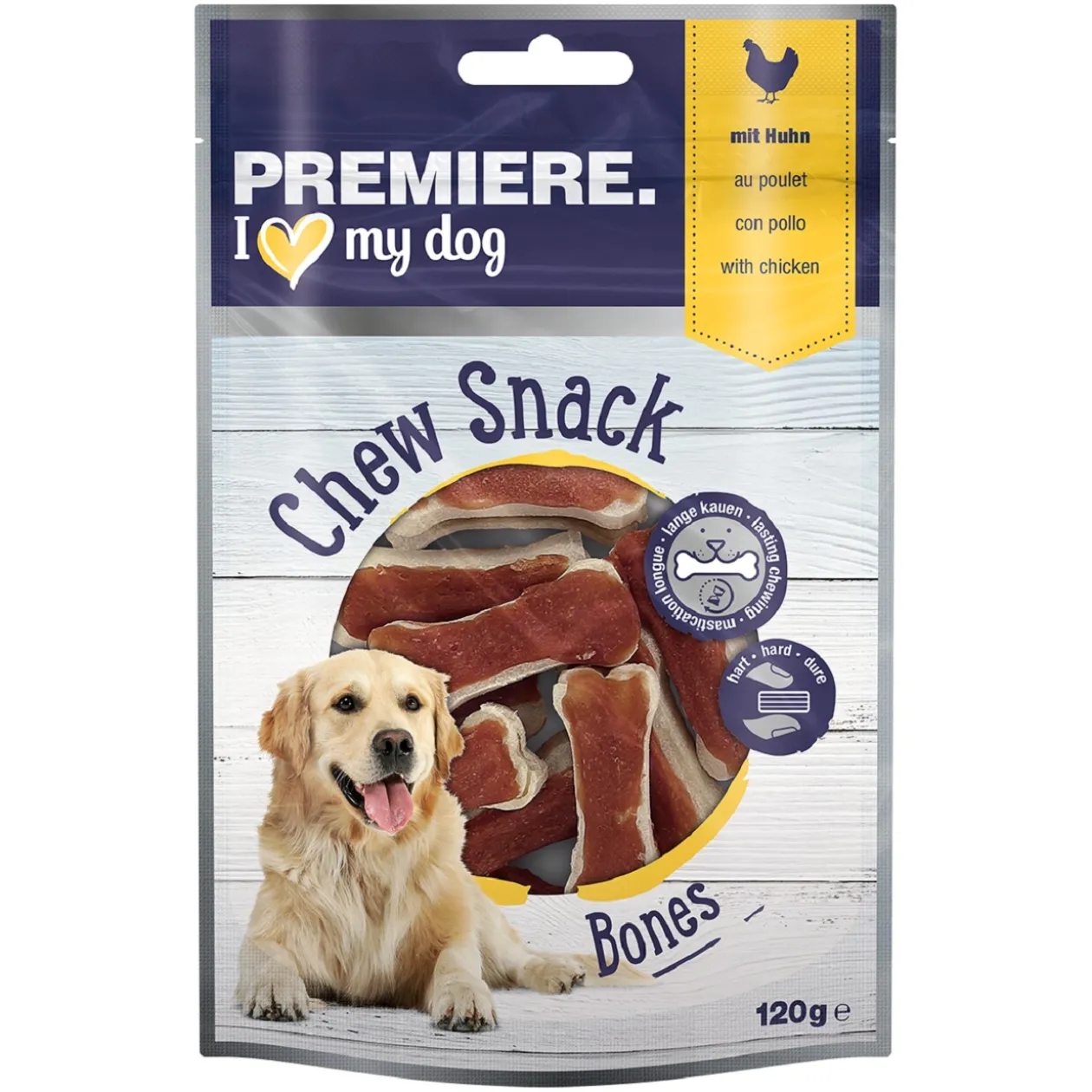 PREMIERE Os à mâcher au poulet 12 pcs, 120 g