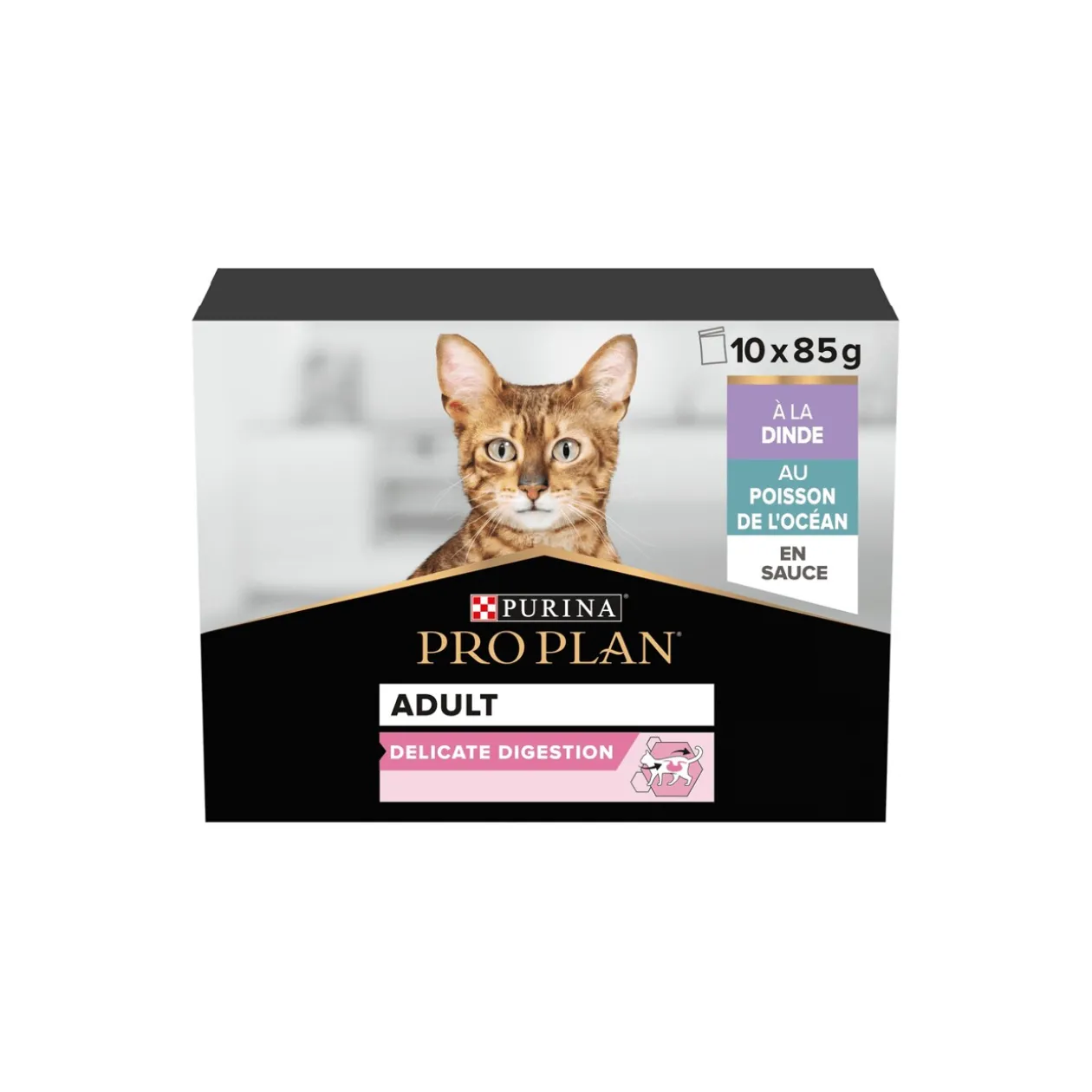 PRO PLAN Multivariété Delicate Digestion Dinde & Poisson De l’Ocean 10 x 85 g