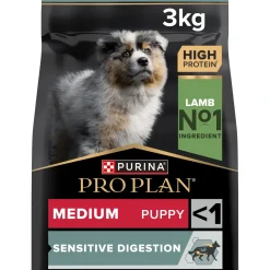 PRO PLAN Puppy Medium Sensitive Digestion Agneau 3 kg