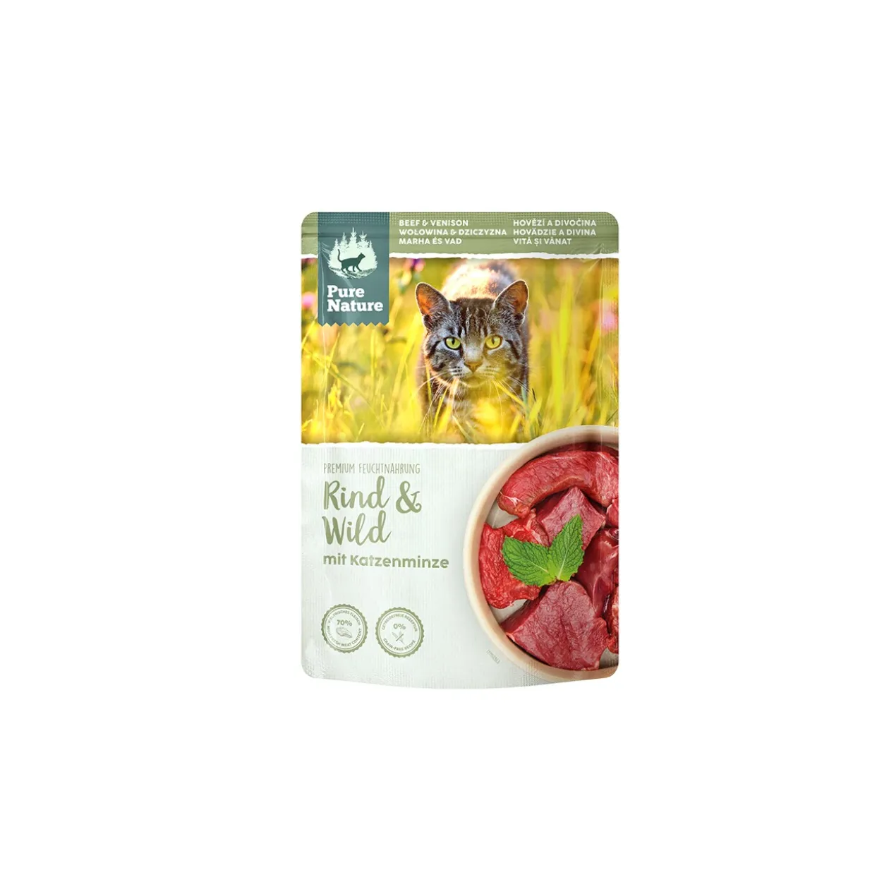 Pure Nature Adult 12 x 85 g Bœuf et gibier