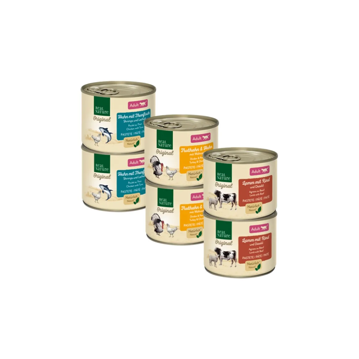 REAL NATURE Adult Mixpaket 6x200g
