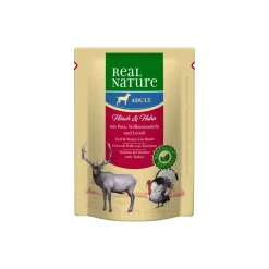 REAL NATURE Adult Sachets Cerf & poulet 6x300 g