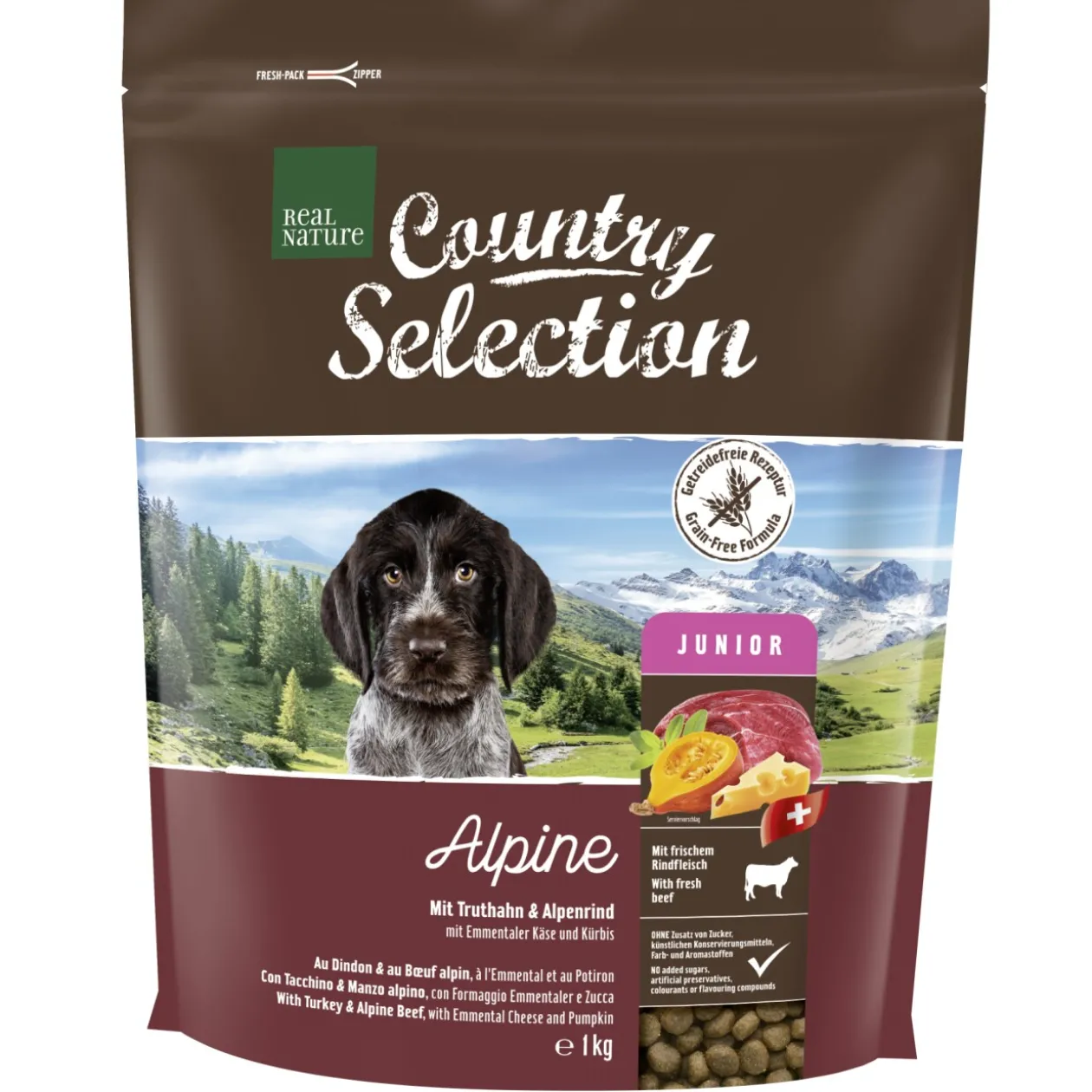 REAL NATURE Country Selection Alpine dindon et bœuf alpin 1 kg