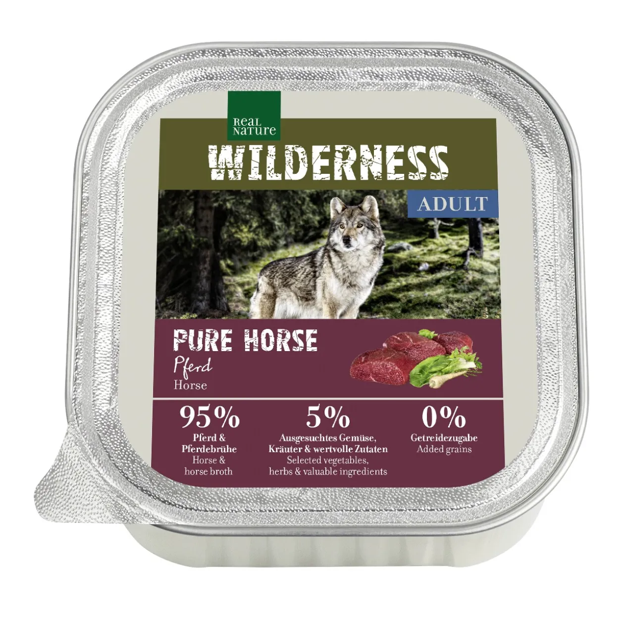 REAL NATURE WILDERNESS Adult PURE HORSE Cheval 16x100 g
