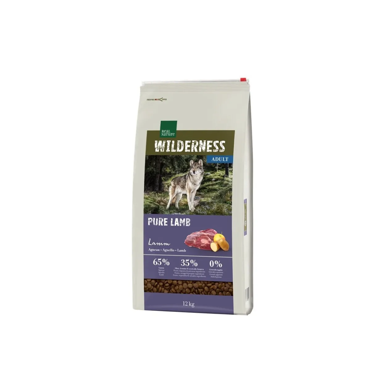 REAL NATURE WILDERNESS Adulte Pure Agneau 12 kg