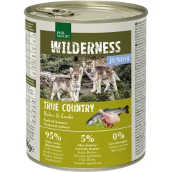 REAL NATURE WILDERNESS Junior True Country Huhn & Lachs 6x800 g