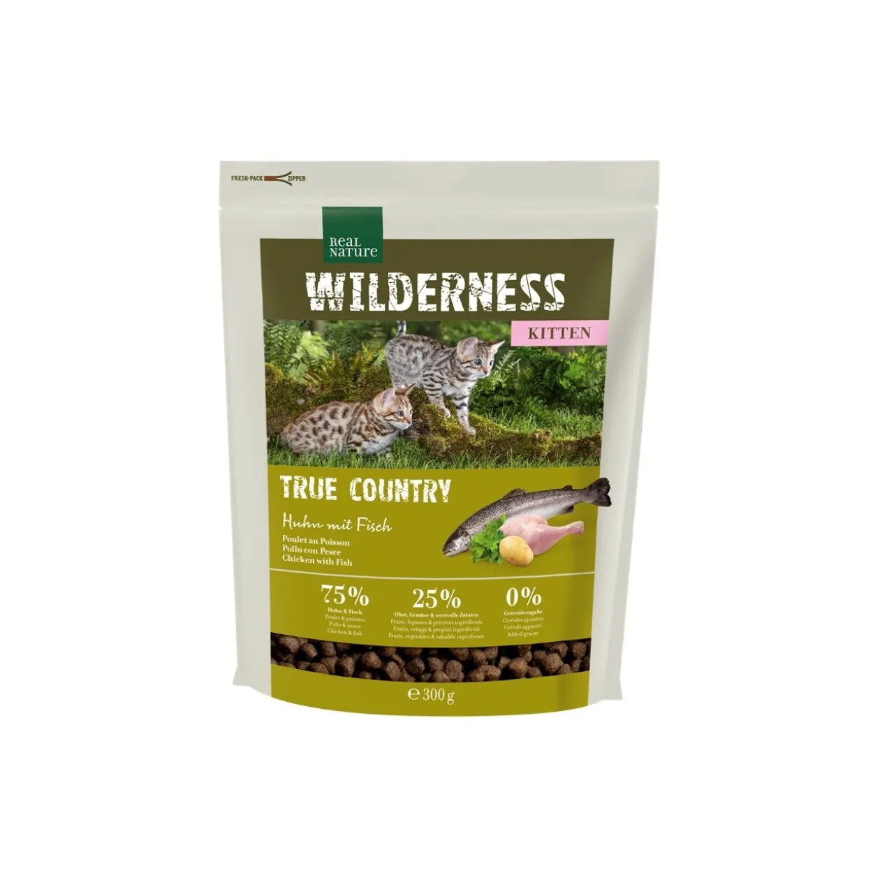 REAL NATURE WILDERNESS Kitten True Country Poulet au poisson 300 g