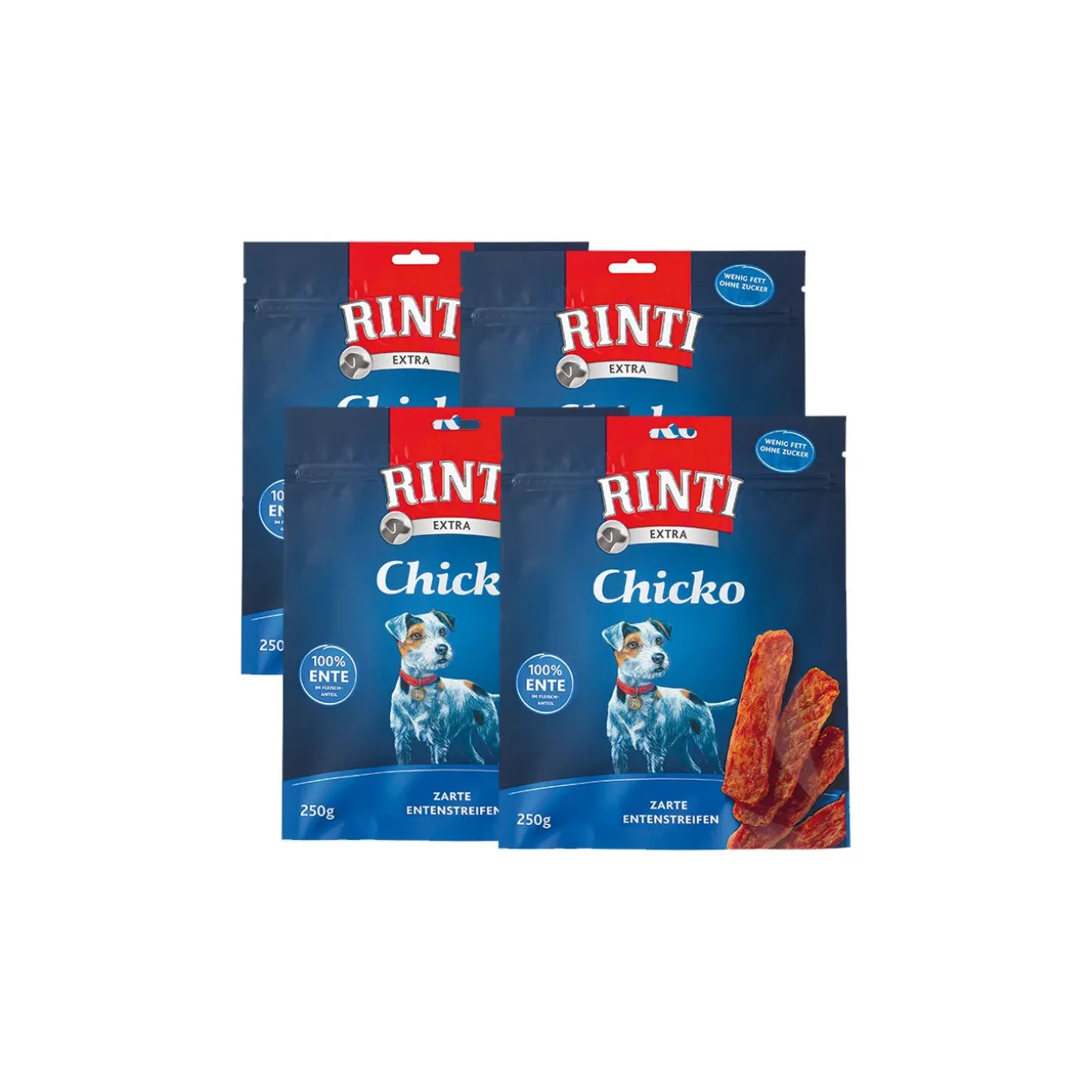 RINTI Chicko lot économique Canard 4x250 g