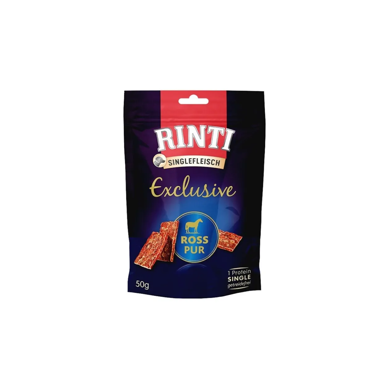 RINTI Singlefleisch Exclusive Snack Pur 2x50 g Cheval