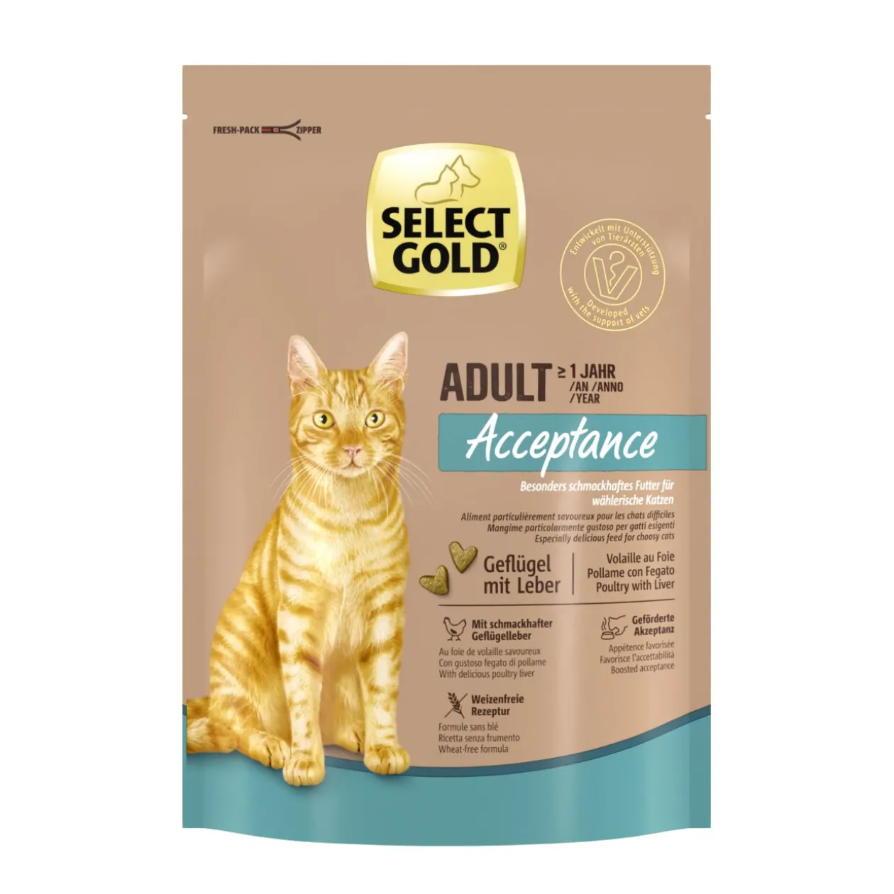 SELECT GOLD Acceptance Adult Volaille et foie 300 g