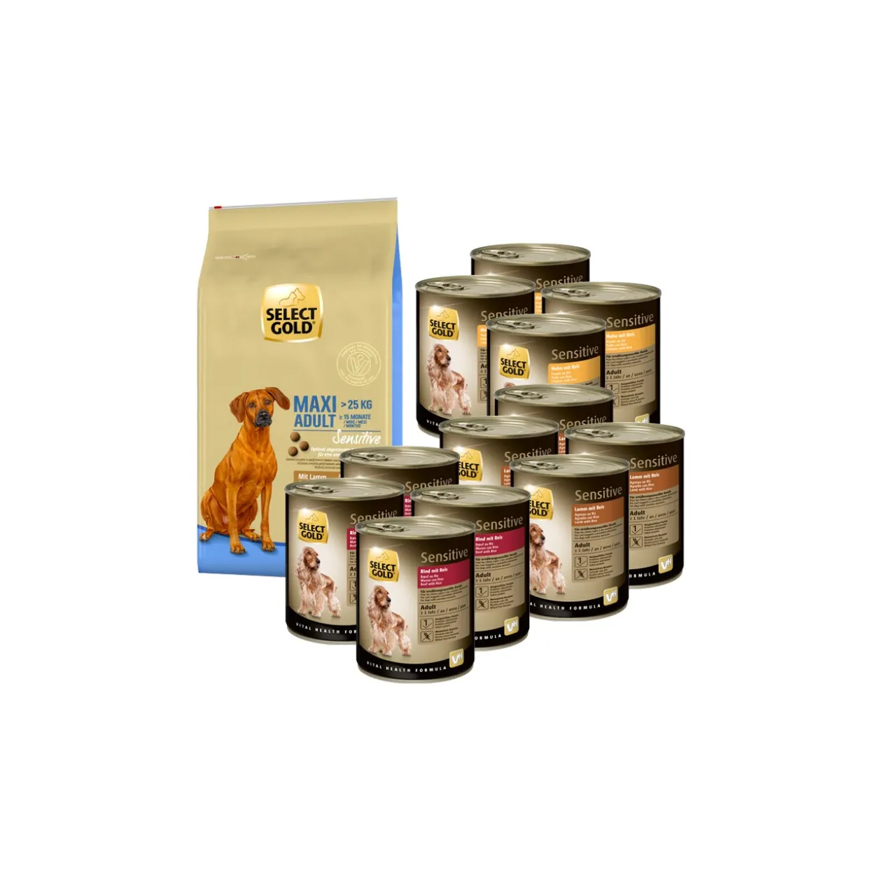 SELECT GOLD Kit d’alimentation mixte Sensitive 13 pcs.