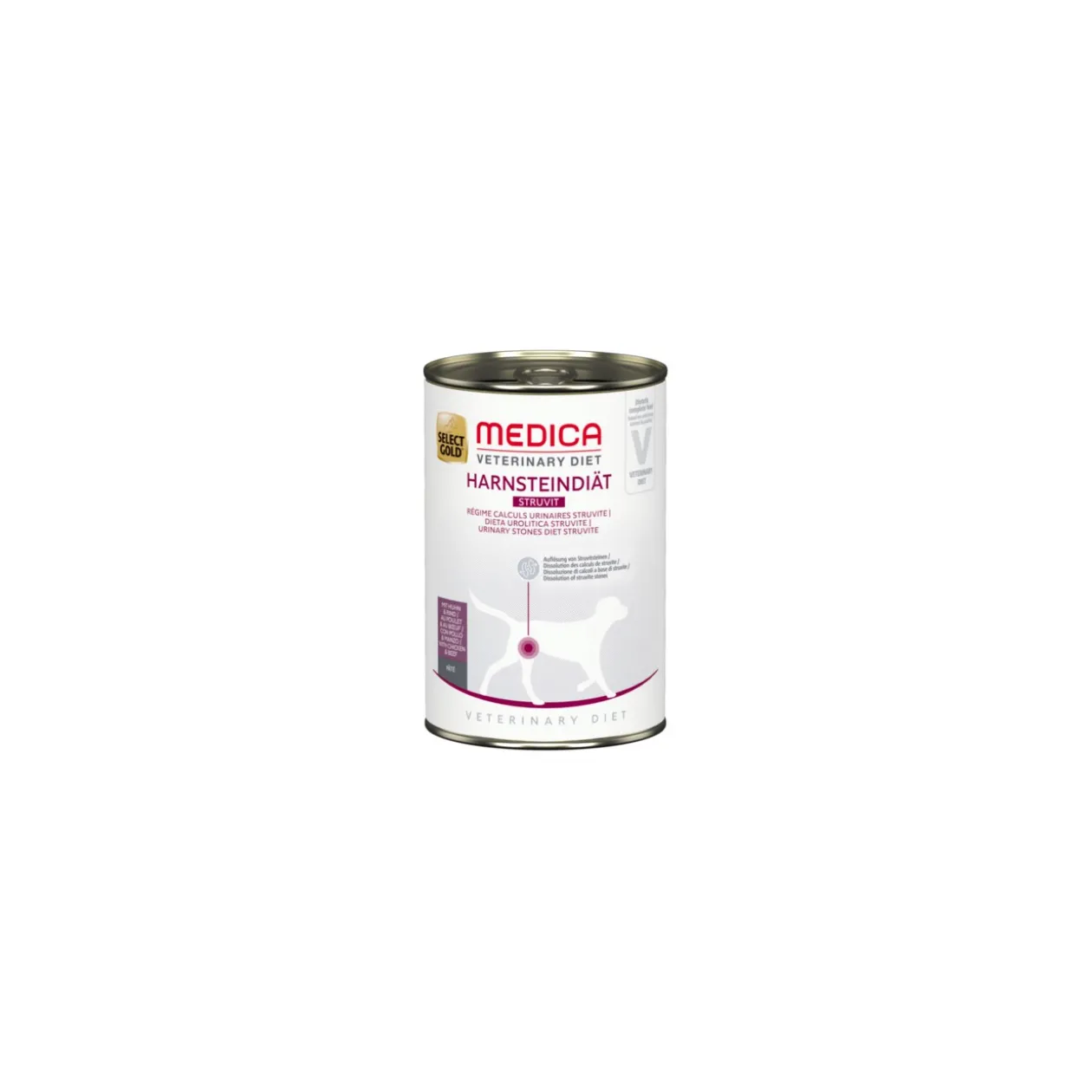 SELECT GOLD Medica Régime calculs urinaires au Poulet & au Bœuf 6x400 g