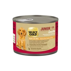 SELECT GOLD Nourriture humide Chien Sensible Junior Poulet et riz 6x200 g
