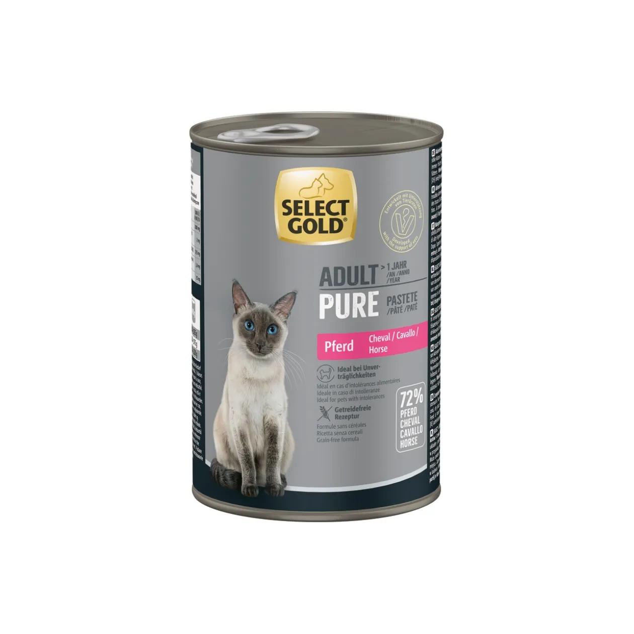 SELECT GOLD Pure Adult Paté Cheval 6x400 g