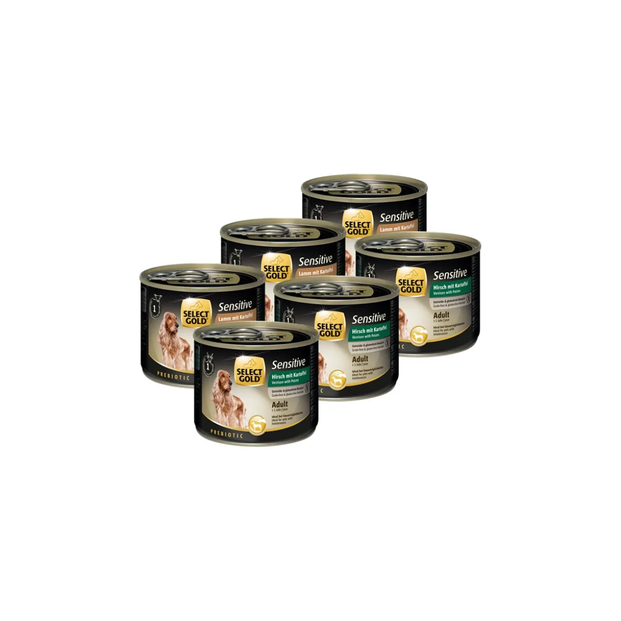 SELECT GOLD Sensitive Adult Pack Mix 6x200g Pack mix 2