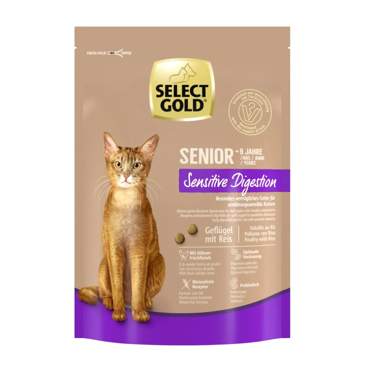 SELECT GOLD Sensitive Digestion Senior volaille et riz 300 g