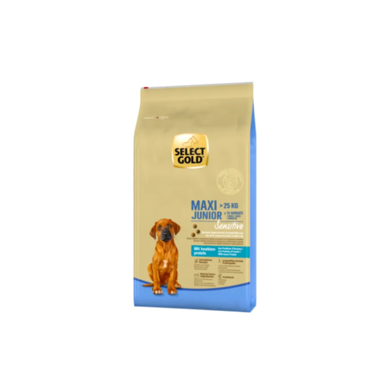 SELECT GOLD Sensitive Maxi Junior insecte 12 kg 12 kg