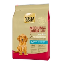 SELECT GOLD Sensitive Medium Junior insecte 4 kg