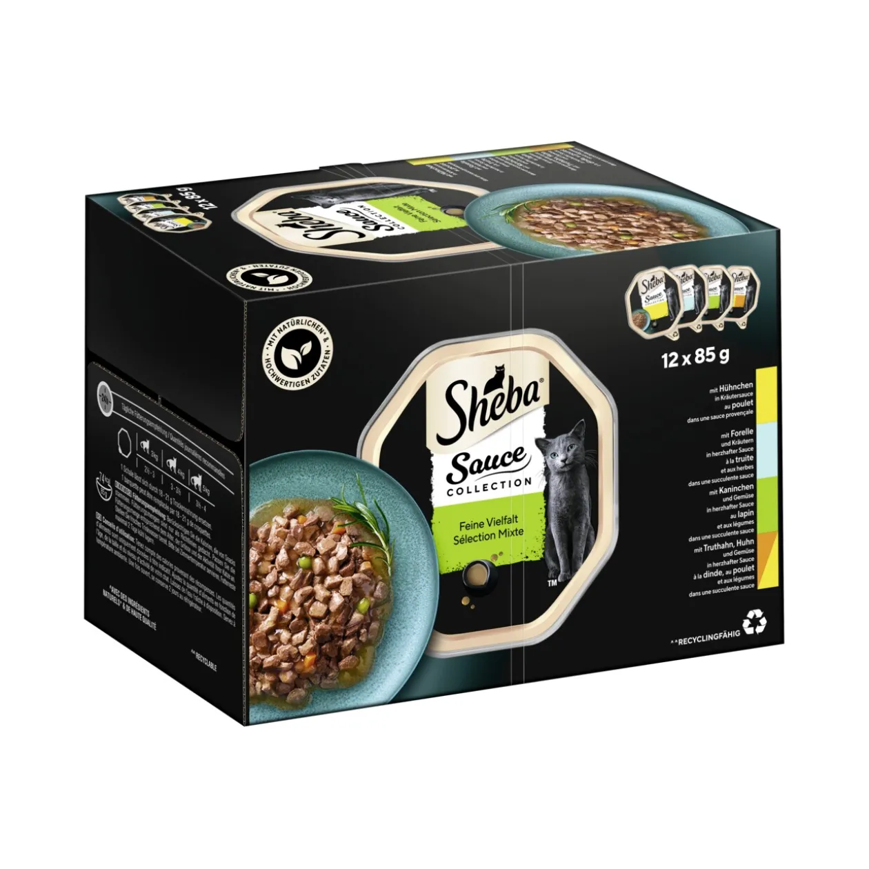 Sheba Multipack Sauce Collection Fine variété 12 x 85 g
