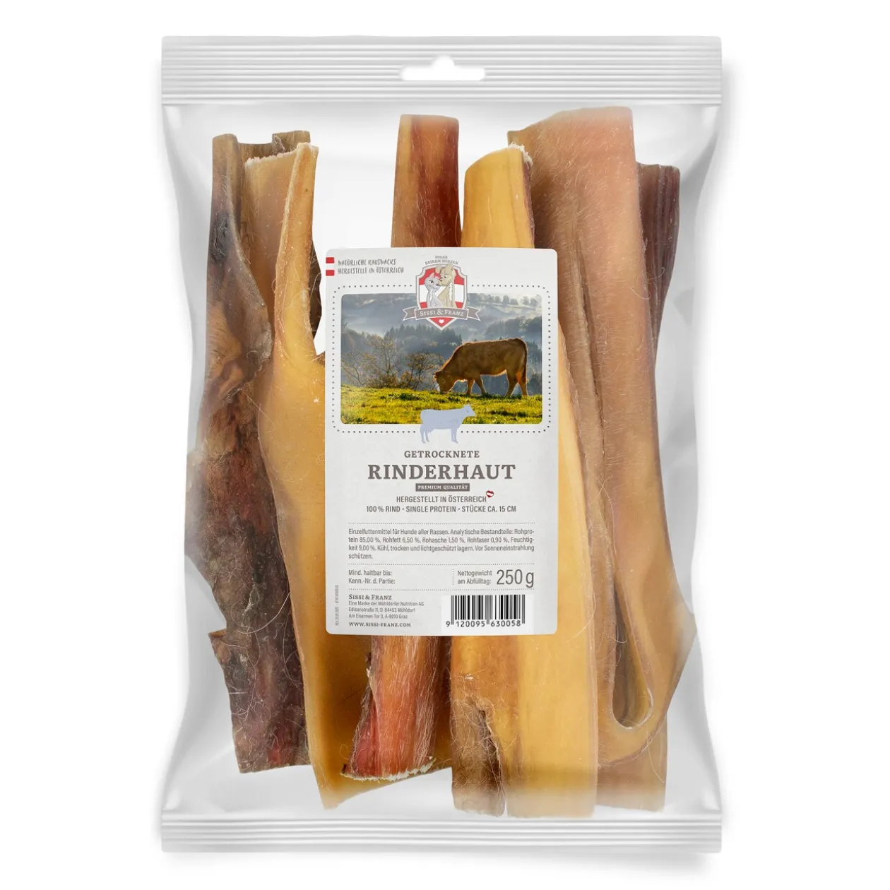 Sissi & Franz Cuir chevelu de bœuf séché 250 g
