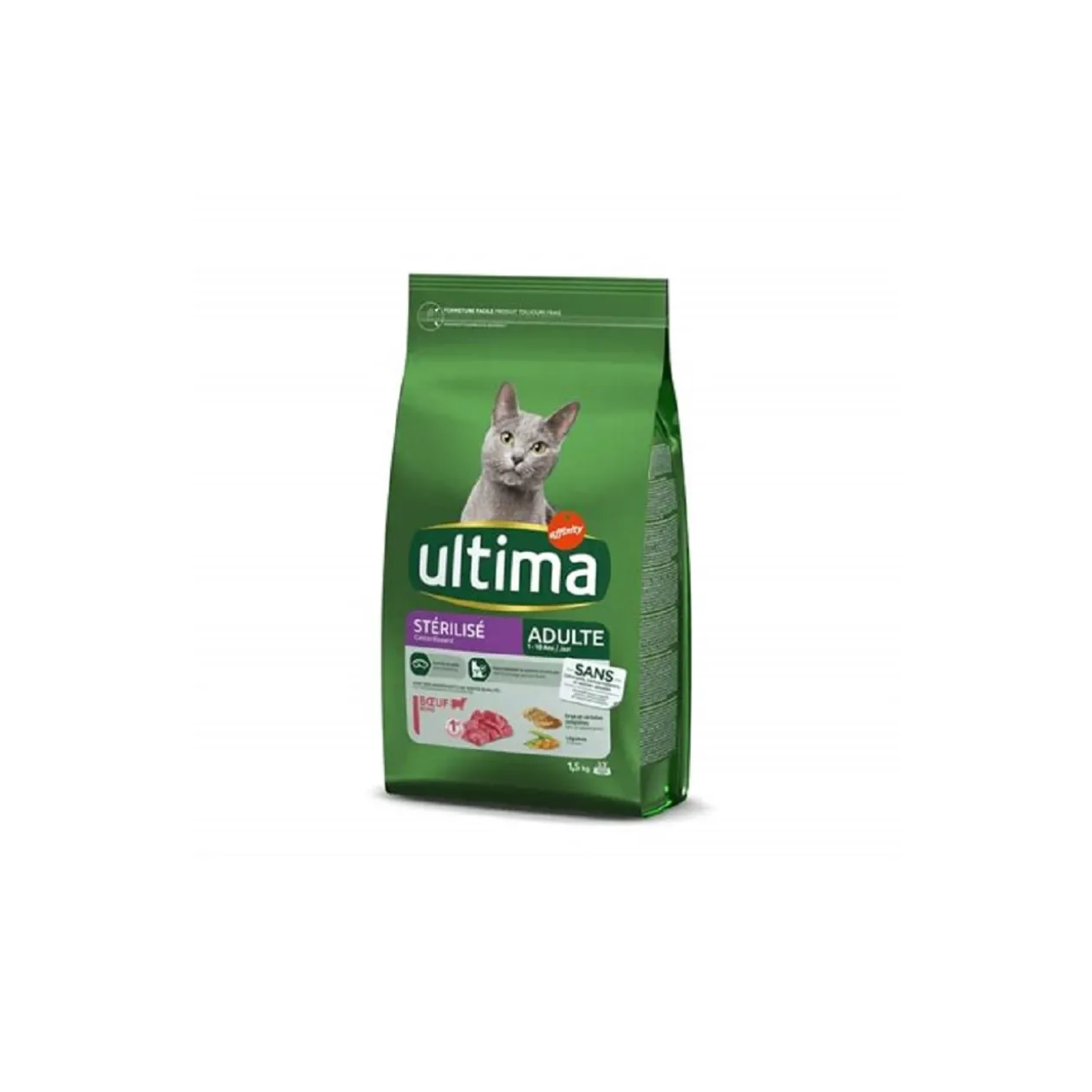 Ultima Stérilisé Adulte avec du Bœuf 1,5 kg