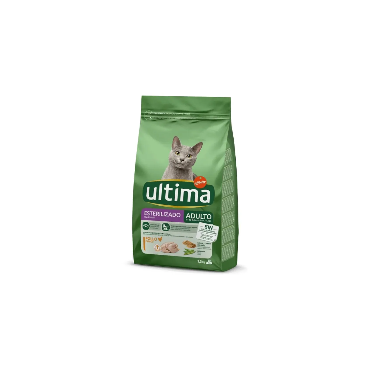 Ultima Stérilisé Adulte avec du Poulet 1,5 kg