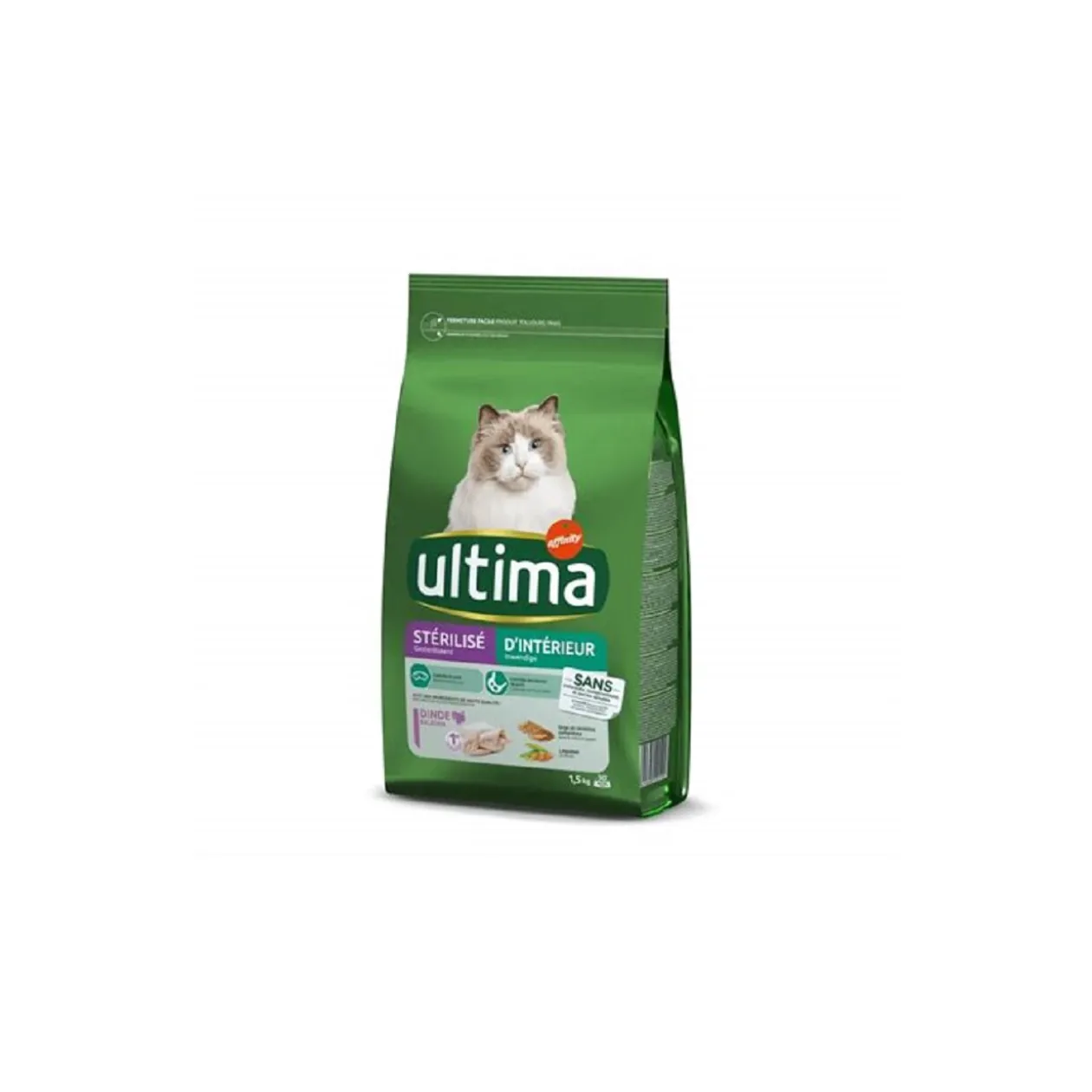 Ultima Stérilisé D’Intérieur avec de la Dinde 1,5 kg