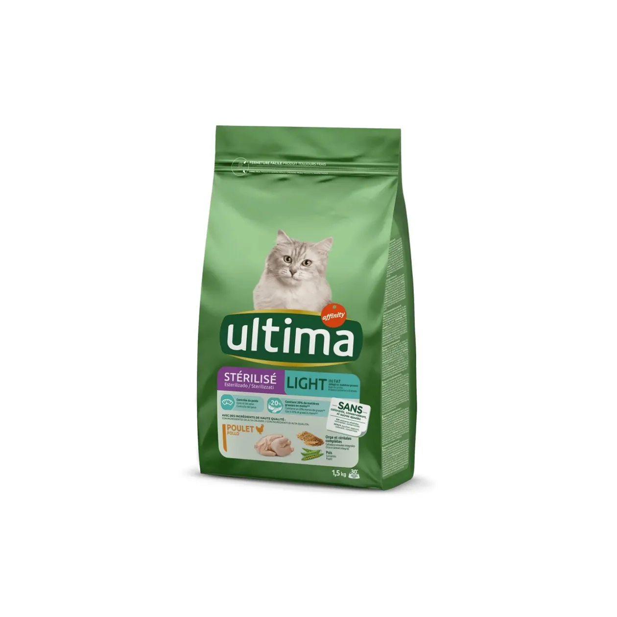 Ultima Stérilisé Light in fat avec du Poulet 1,5 kg
