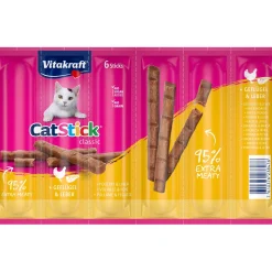 Vitakraft Cat-Stick mini 10 x 6 pièces Volaille et foie