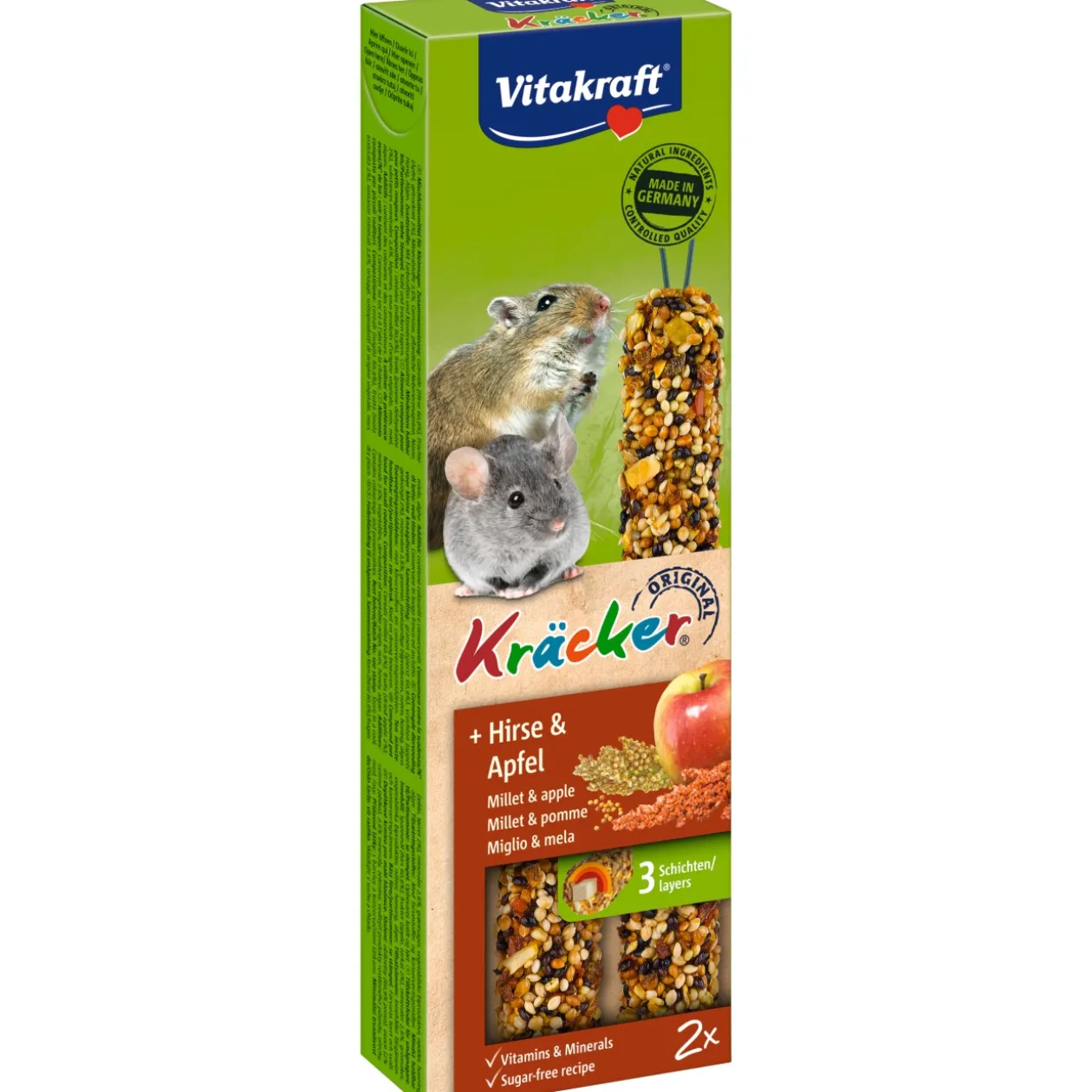Vitakraft Cracker Souris Corn&Fruit 3 x 2 pièces