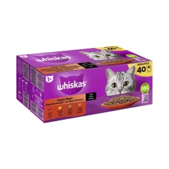 Whiskas Mega Pack 1+ sélection classique en sauce 40x85 g