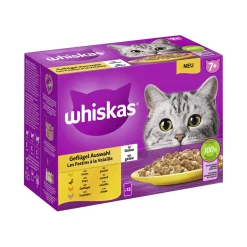 Whiskas Multipack 7+ sélection de volaille en gelée 12x85 g