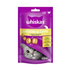 Whiskas Snack Groom & Care au poulet 8x45 g