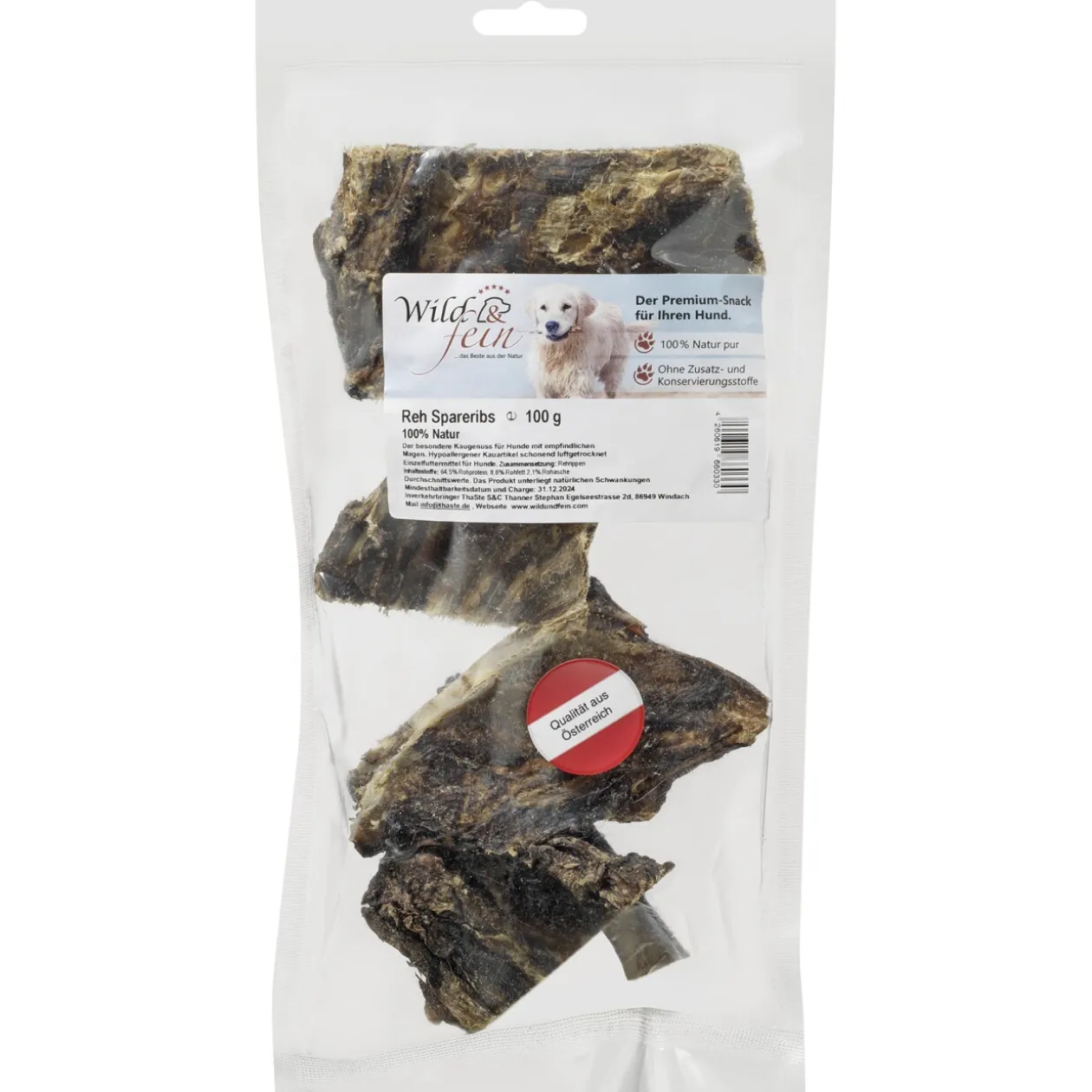 Wild & Fein Côtes de chevreuil WIFE 100 g