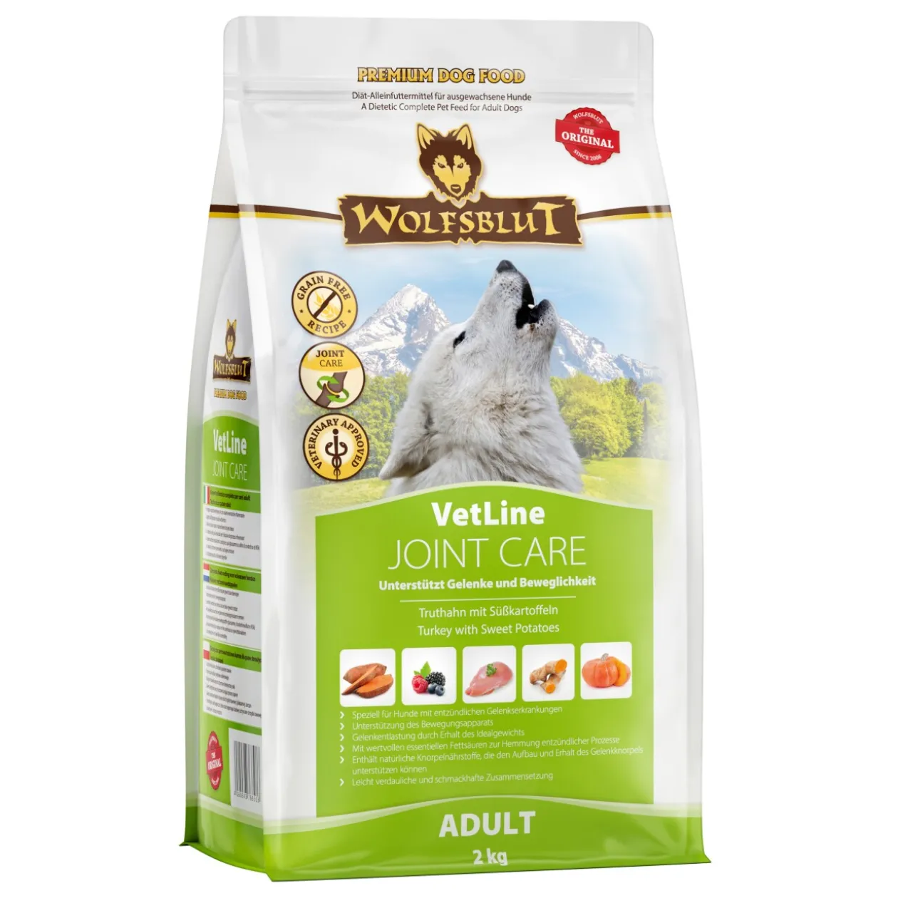 WOLFSBLUT Adult VetLine Joint Care, dindon 2 kg