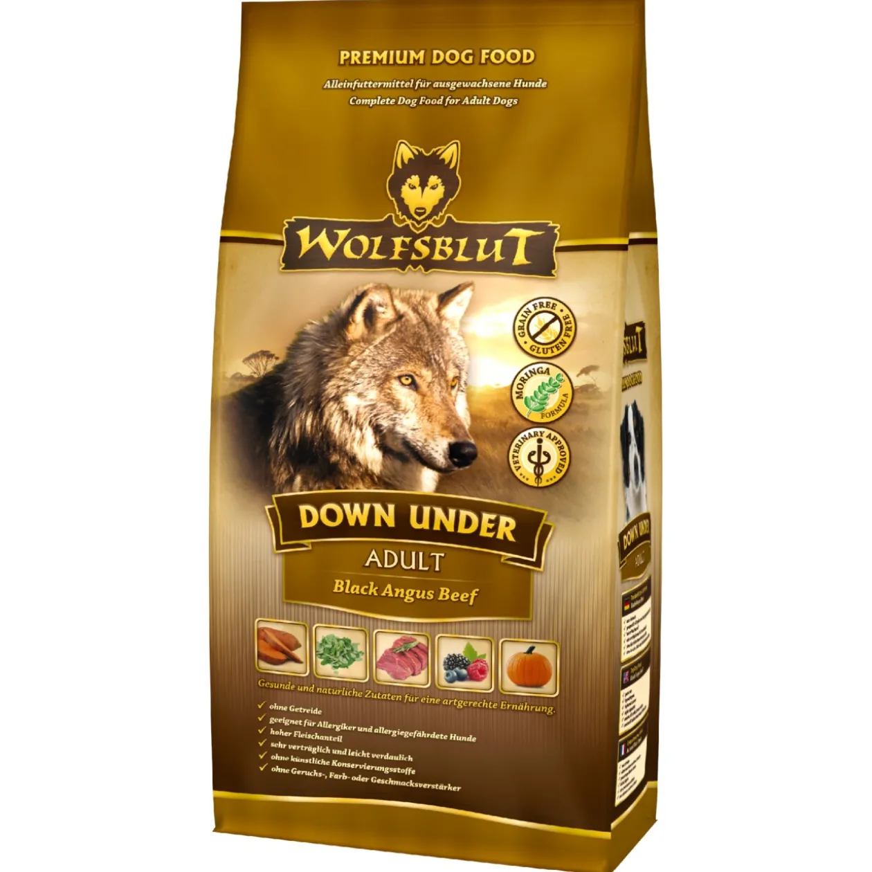 WOLFSBLUT Down Under, Boeuf aux légumes 2 kg