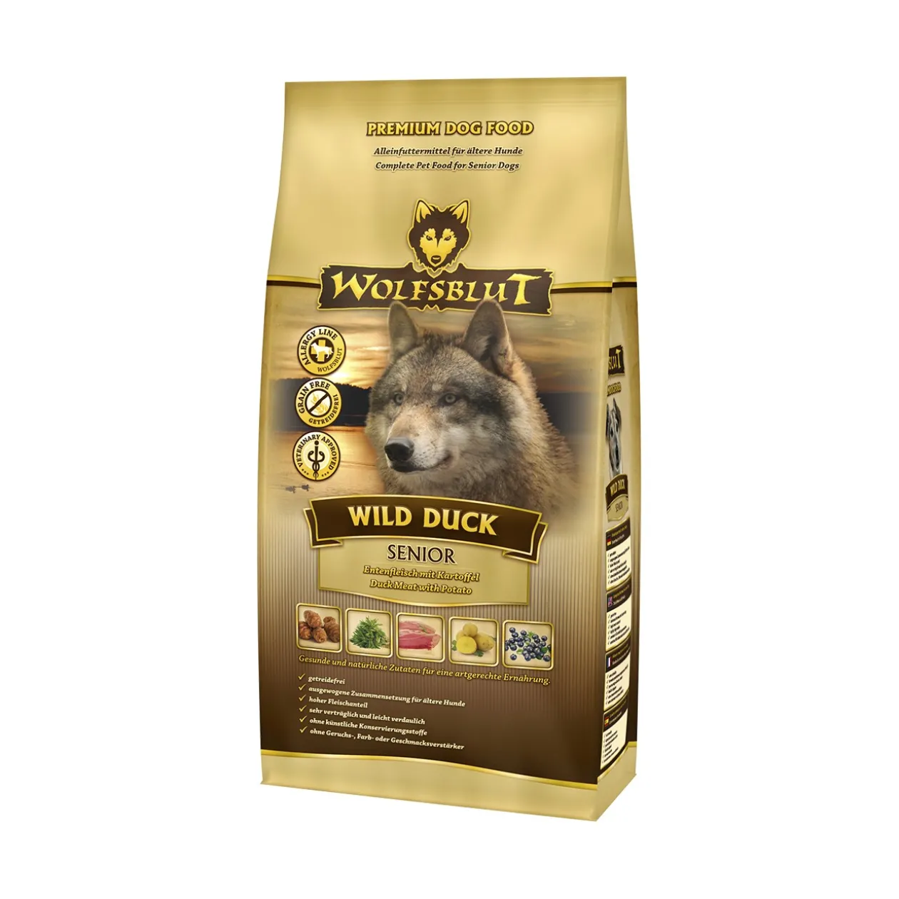 WOLFSBLUT Viande de canard aux pommes de terre Wild Duck 2 kg