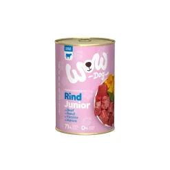 WOW nourriture humide pour chien, Junior 6x400 g Bœuf à la courge