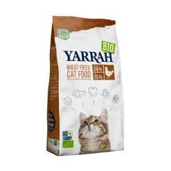 Yarrah Bio Croquettes pour Chats Adultes/Chatons Poulet & Poisson (MSC) 800 g
